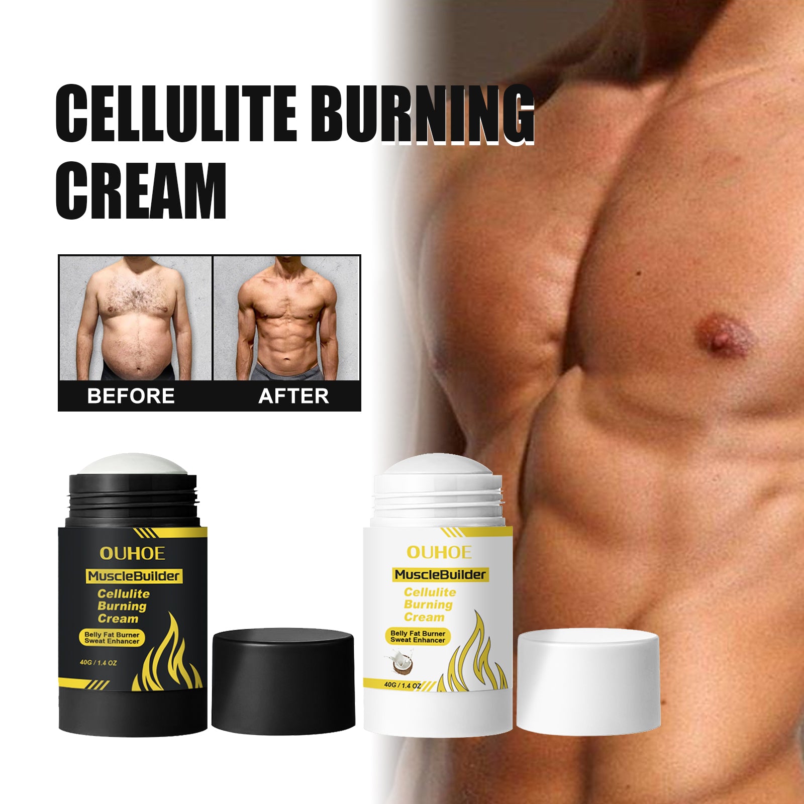 OUHOE Body Care Cream Daily Gentle Care For The Body, Light And Refreshing Care For The Body, Exercise Care Cream